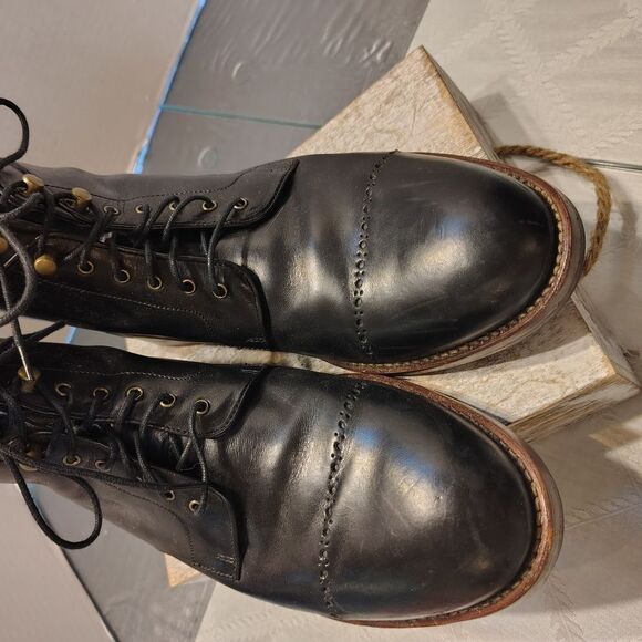 Cole Haan Black Leather Men\'s Boots Size. 10.5 WIDE main image 5